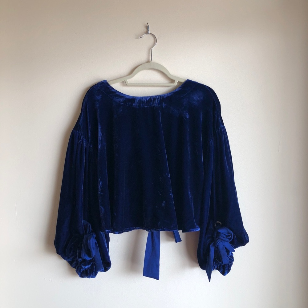 ✨ Free People Gimme Some Lovin' Velvet Top ✨ - Picture 3 of 6